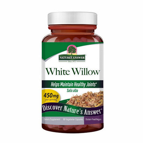 Nature's Answer, White Willow Standardized, 450 Mg, 60 VegCaps Nature's Answer