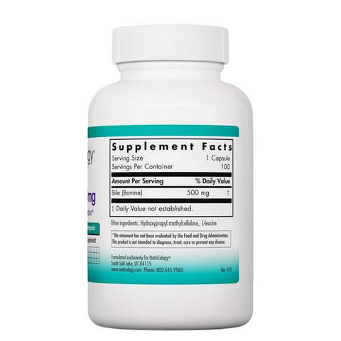 Nutricology/ Allergy Research Group, Ox Bile, 500 Mg, 100 Vegicaps Nutricology/ Allergy Research Group