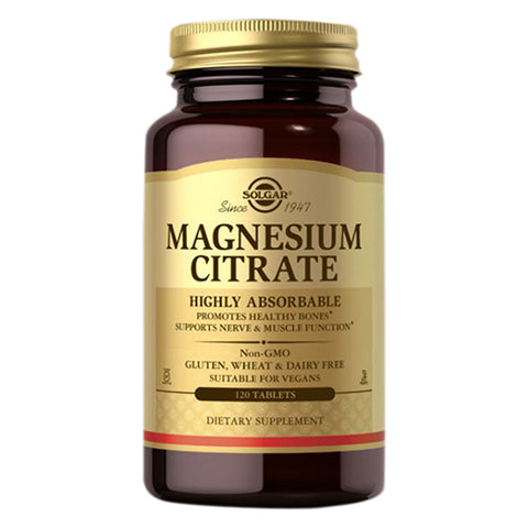 Solgar, Magnesium Citrate Tablets, 120 Tabs