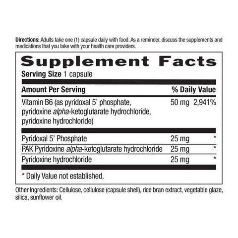 Country Life, Coenzyme Active B-6, 50 MG, 30 Caps