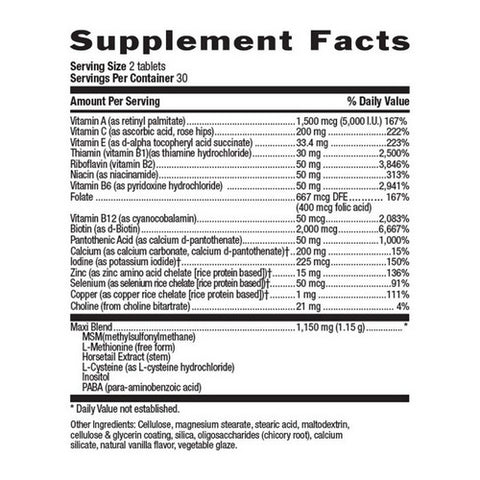 Country Life, Maxi Hair TR, 60 Tabs