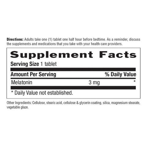 Country Life, Melatonin (Rapid Release), 3 MG, 90 Tabs