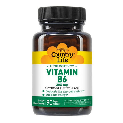 Country Life, Vitamin B-6, 100 MG, 90 Caps