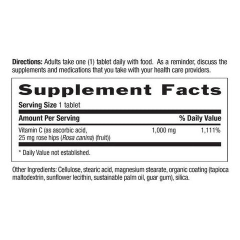 Country Life, Time Release Vitamin C With Rose Hips, 1000 Mg, 90 Tabs Country Life