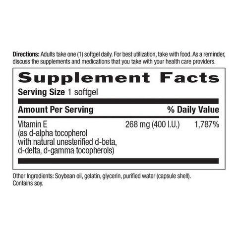 Country Life, Vitamin E Complex 400IU, 90 Sftgls