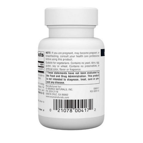 Source Naturals, Vitamin B-12, 2000 mcg, 50 Tabs