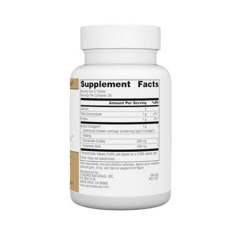 Source Naturals, Hyaluronic Acid, 50 mg, from BioCell Collagen II 60 Tabs Source Naturals