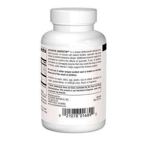 Source Naturals, Activated Quercetin Capsule, 50 Caps Source Naturals