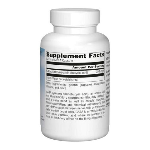 Source Naturals, Serene Science Gaba, 750 Mg, 90 Caps Source Naturals