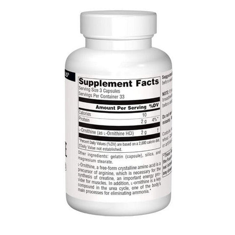 Source Naturals, L-Ornithine, 667 mg, 50 Caps Source Naturals