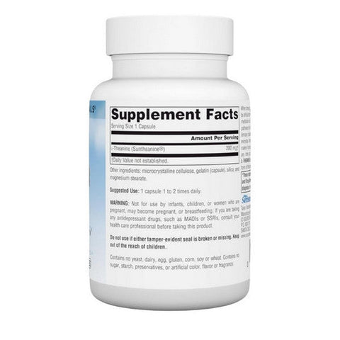 Source Naturals, L-Theanine, 200 mg, 60 Caps Source Naturals