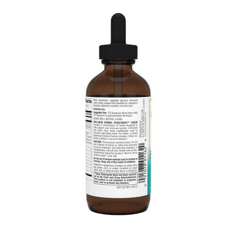 Source Naturals, Wellness Herbal Resistance Liquid Alcohol Free Formula, 4 fl oz