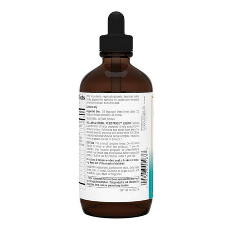 Source Naturals, Wellness Herbal Resistance Liquid Alcohol Free Formula, 8 fl oz