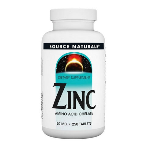 Source Naturals, Zinc Amino Acid Chelate, 250 Tabs