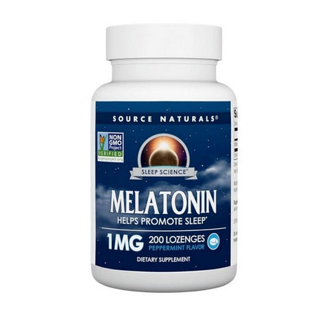 Source Naturals, Melatonin, 2.5 mg, Sublingual Peppermint 200 Tabs