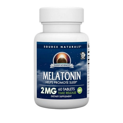 Source Naturals, Sleep Science Melatonin Timed Release, 2 MG, Timed Release 60 Tabs