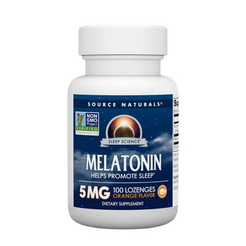 Source Naturals, Melatonin Orange, 5 Mg, Sublingual Orange 100 Tabs Source Naturals