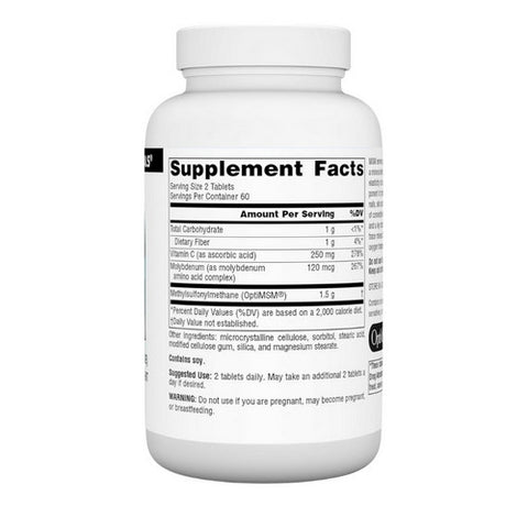 Source Naturals, MSM (Methylsulfonylmethane) with Vitamin C, 750 mg, 120 Tabs