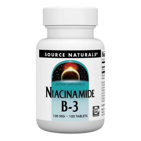 Source Naturals, Niacinamide B-3, 100 mg, 100 Tabs Source Naturals