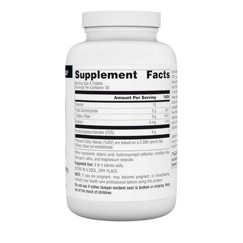 Source Naturals, FOS (Fructooligosaccharides), 1000 MG, 200 Tabs