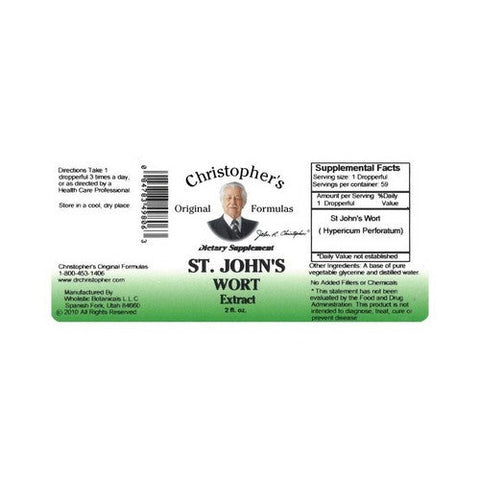 Dr. Christophers Formulas, Original Formulas St John'S Wort Extract, 2 Oz Dr. Christophers Formulas