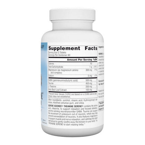 Source Naturals, Theanine Serene, 120 Tabs Source Naturals
