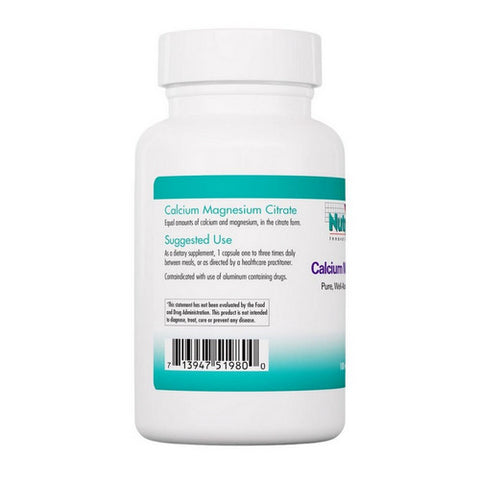 Nutricology/ Allergy Research Group, Calcium Magnesium Citrate, 100 Caps