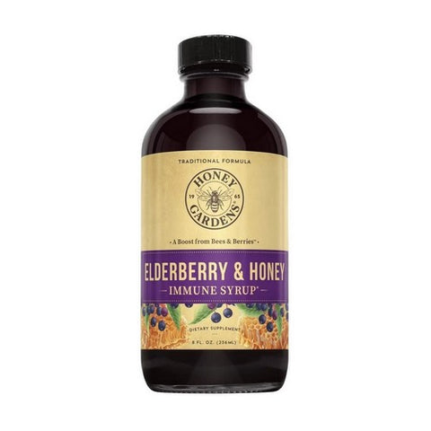 Honey Gardens, Apitherapy Elderberry Extract, 8 Oz