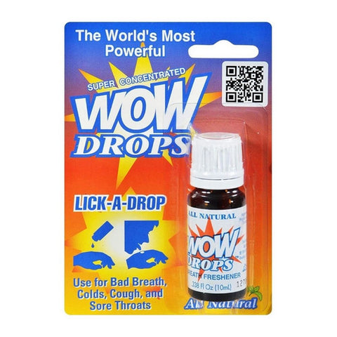 Wow Drops, Breath Freshener Peppermint, 10ml, .32 Oz