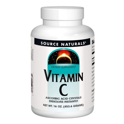 Source Naturals, Ascorbic Acid Crystals, 16 Oz