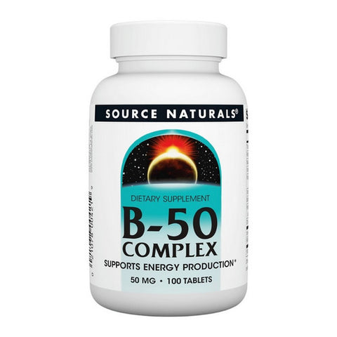 Source Naturals, B-50 Complex, 50 mg, 100 Tabs