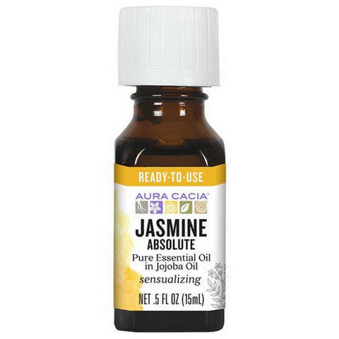 Aura Cacia, Precious Essentials Oil, Jasmine Absolute W/Jojoba 0.5 Fl Oz
