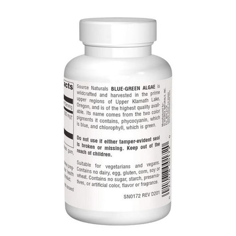 Source Naturals, Blue-Green Algae, 500 MG, 100 Tabs