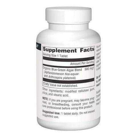 Source Naturals, Blue-Green Algae, 500 MG, 100 Tabs
