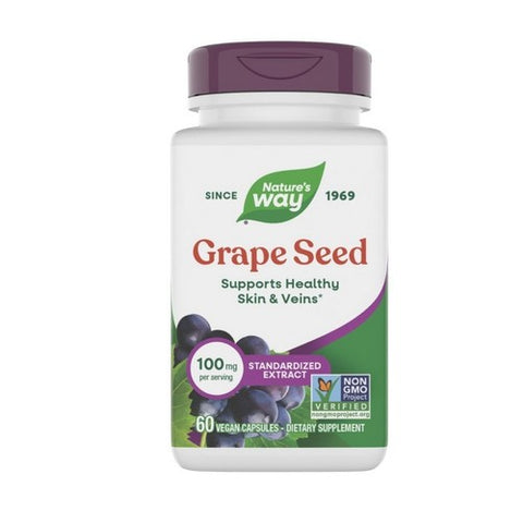 Grape Seed Standardized Extract 60 Vegicaps by Nature's Way