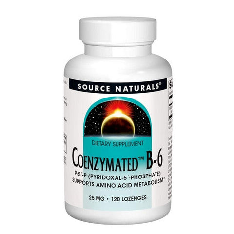 Source Naturals, Coenzymated B-6 Sublingual, 25 mg, 120 Tabs Source Naturals