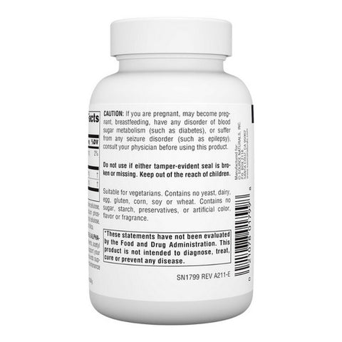 Source Naturals, Acetyl L-Carnitine And Alpha-Lipoic Acid, 650 Mg, 60 Tabs