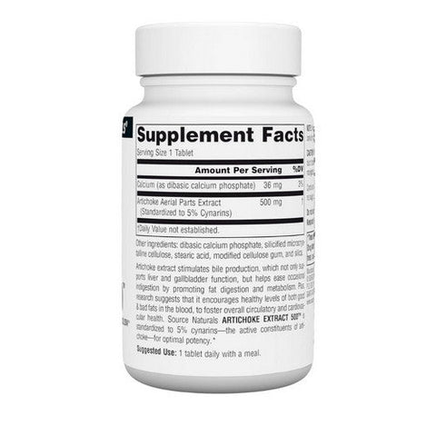 Source Naturals, Artichoke Extract, 500 mg, 45 Tabs Source Naturals