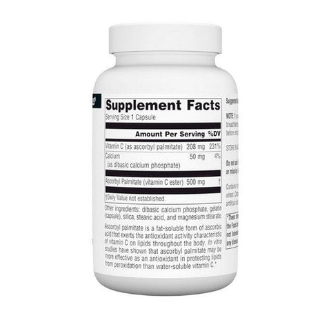 Source Naturals, Ascorbyl Palmitate, 500 mg, 90 Caps Source Naturals