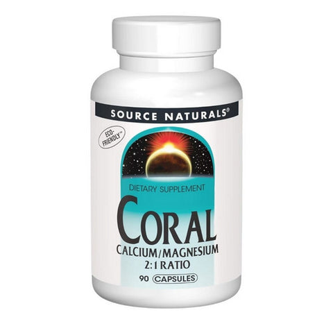 Source Naturals, Coral Calcium, W/magnesium Capsules 90 Caps