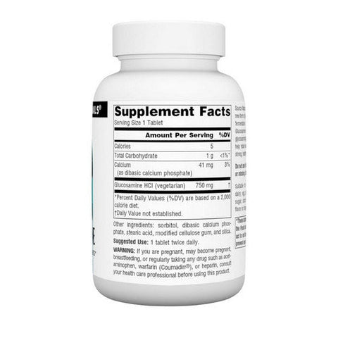 Source Naturals, Vegetarian Glucosamine, 750 mg, 60 Tabs Source Naturals