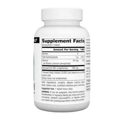 Source Naturals, Vegetarian Glucosamine, 750 mg, 60 Tabs