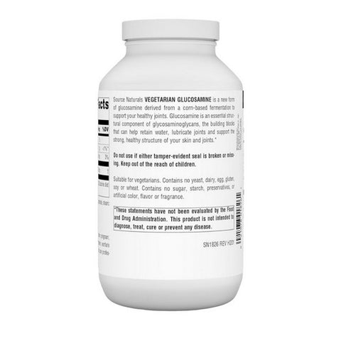 Source Naturals, Vegetarian Glucosamine, 750 mg, 240 Tabs