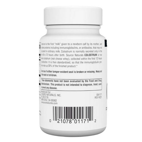 Source Naturals, Colostrum, 650 Mg, 30 Tabs