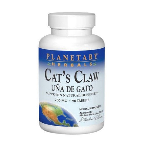 Planetary Herbals, Cat's Claw, 750 mg, 90 Tabs Planetary Herbals