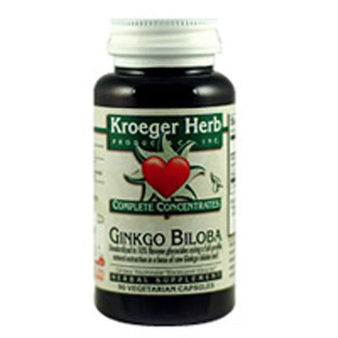 Kroeger Herb, Complete Concentrates Ginkgo Biloba, 90 Cap