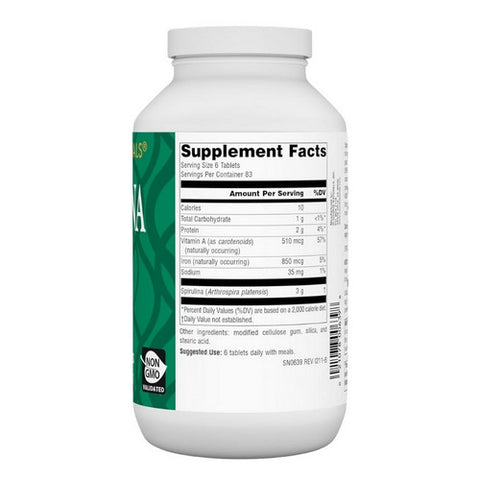 Source Naturals, Spirulina, 500 MG, 500 Tabs