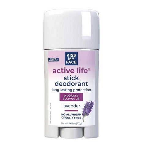 Kiss My Face, Deodorant Active Life, Lavender EA 1/2.48 OZ
