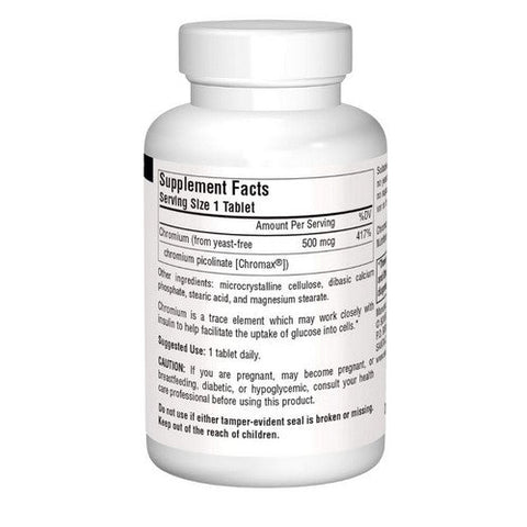 Source Naturals, Ultra Chromium Picolinate 500, 500 mcg, 60 Tabs Source Naturals