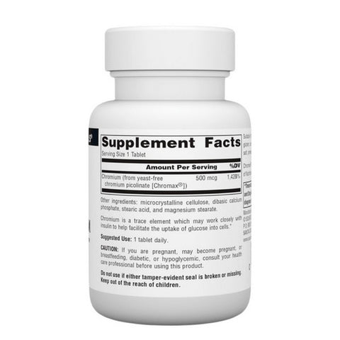 Source Naturals, Ultra Chromium Picolinate 500, 500 mcg, 120 Tabs